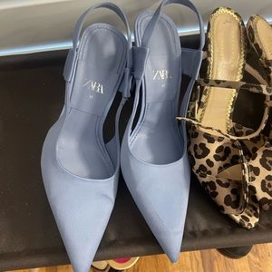 Blue Zara heels